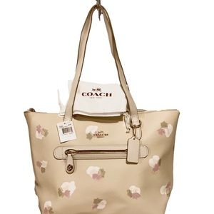 💐COACH 37226 💐 BEECHWOOD TAYLOR FIELD FLOWER FLORAL TOTE MSRP $295